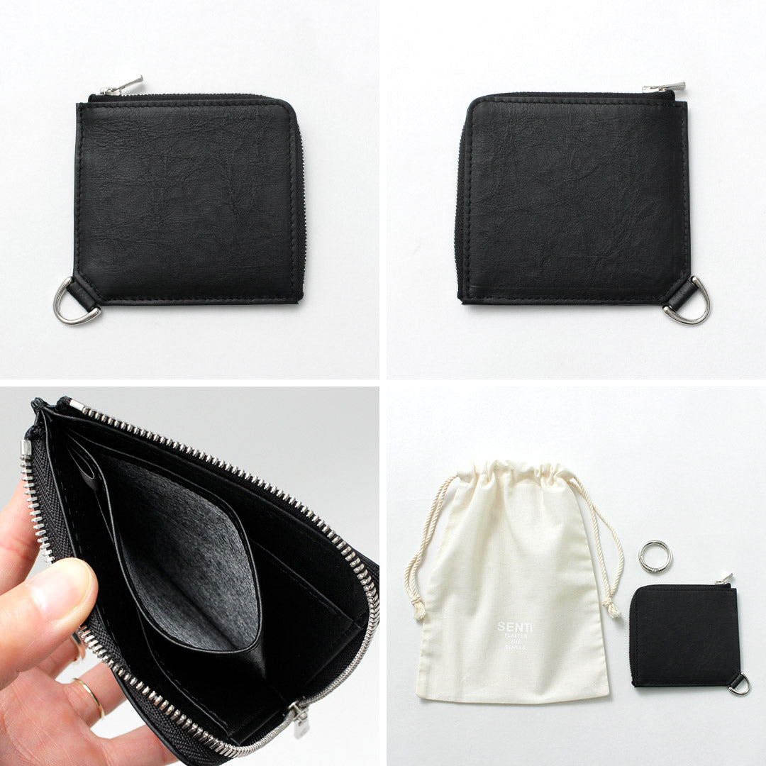 SENTI / Dyneema Leather L-shaped Zip Wallet
