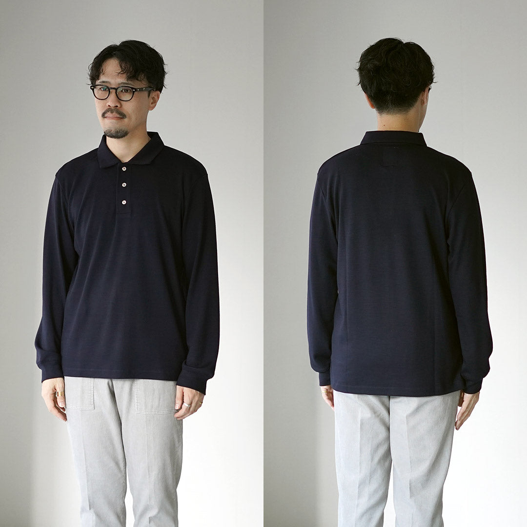 RE MADE IN TOKYO JAPAN / Dress Wool Knit Pullover Polo Shirt