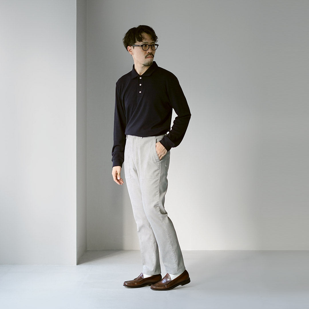 RE MADE IN TOKYO JAPAN / Dress Wool Knit Pullover Polo Shirt