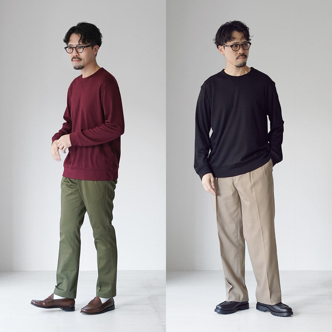 ★RE MADE IN TOKYO JAPAN / 羊毛针织圆领休闲连衣裙