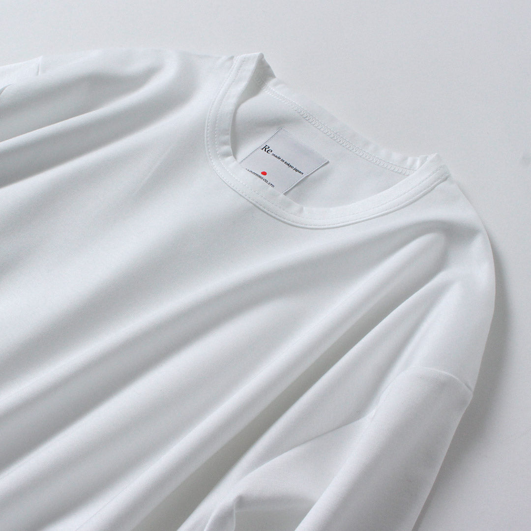 RE MADE IN TOKYO JAPAN / Tokyo Made Long Sleeve Wide Dress T-Shirt