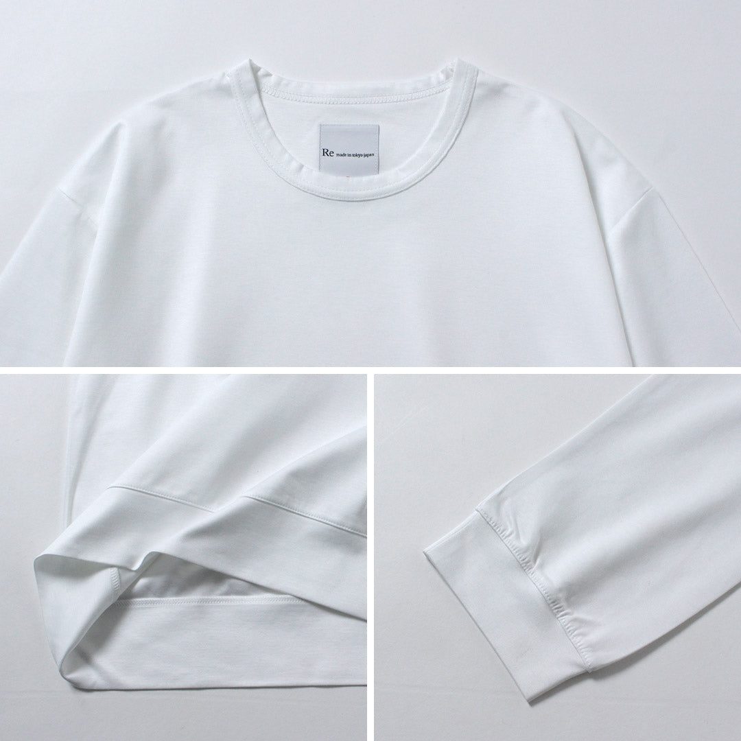 RE MADE IN TOKYO JAPAN / Tokyo Made Long Sleeve Wide Dress T-Shirt