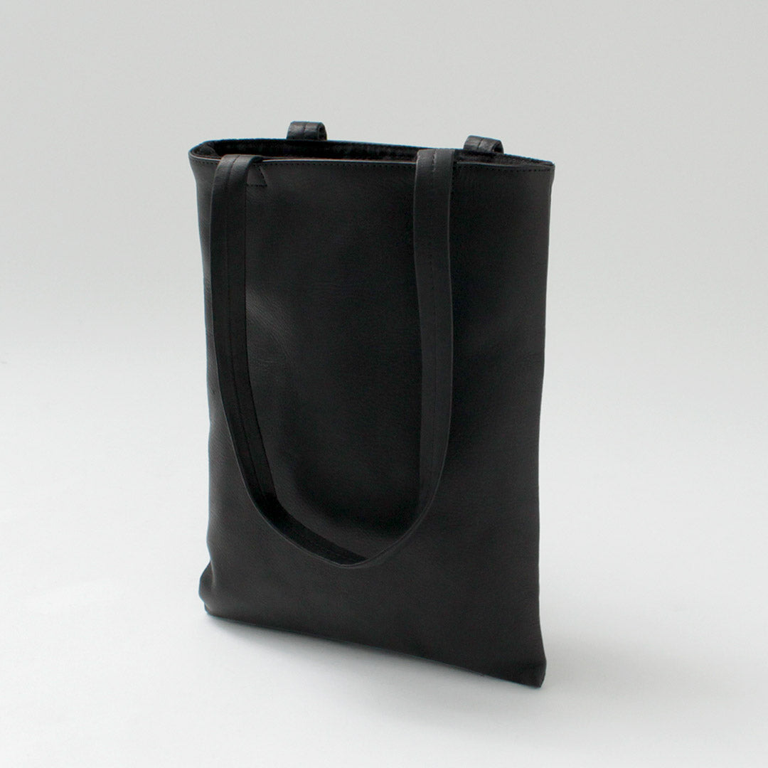 MR.OLIVE / IMPERMA-LEATHER Flat Tote Bag M