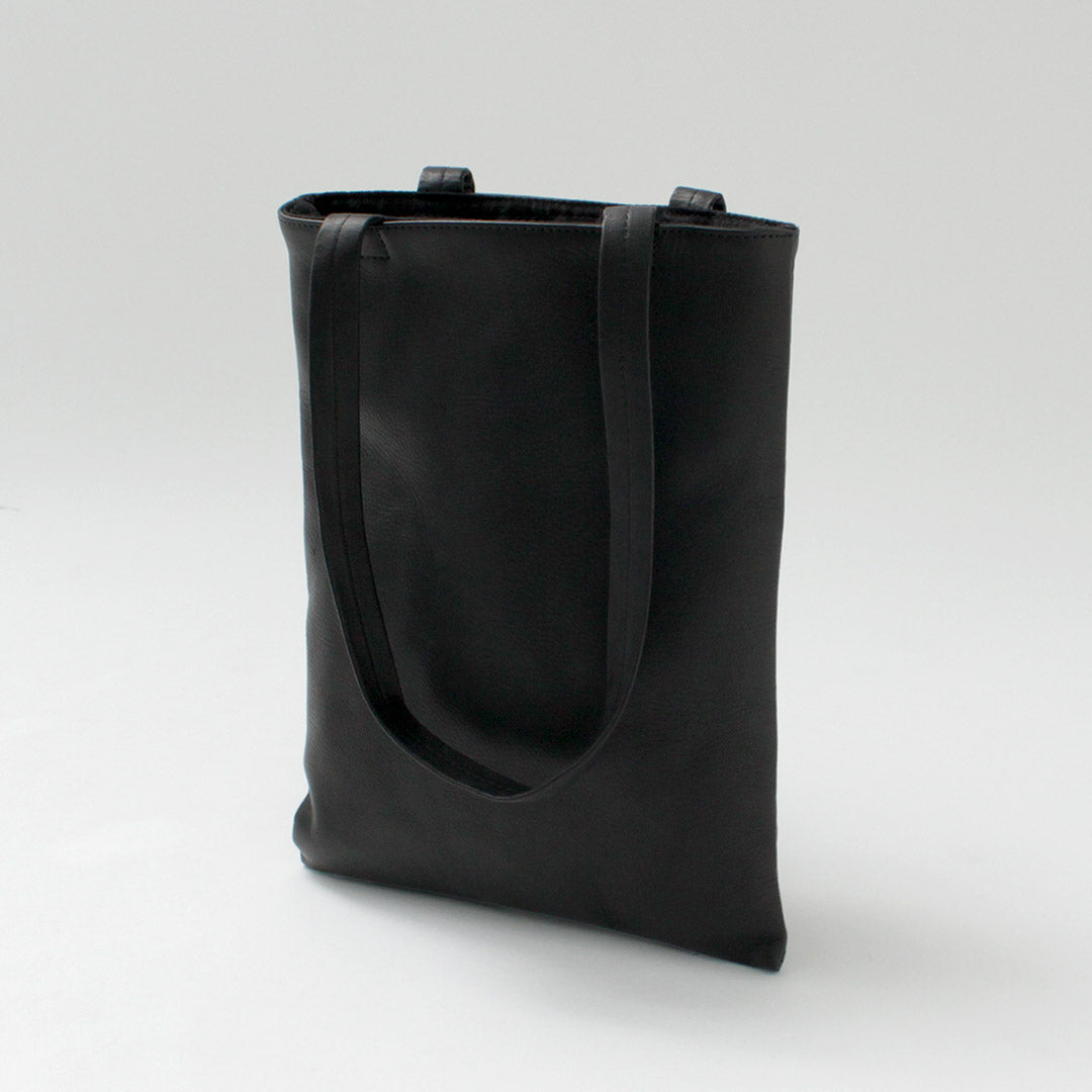 MR.OLIVE / IMPERMA-LEATHER Flat Tote Bag M