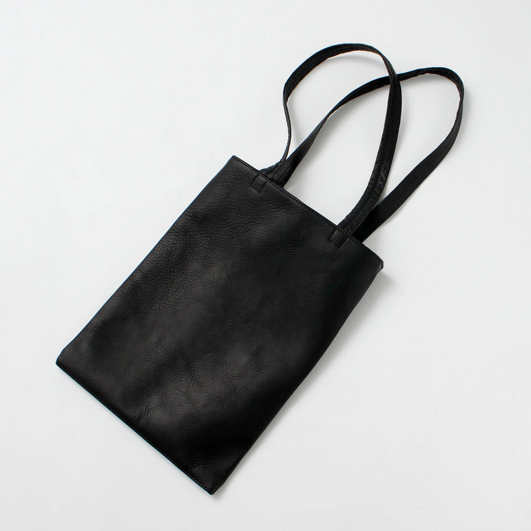 MR.OLIVE / IMPERMA-LEATHER Flat Tote Bag M