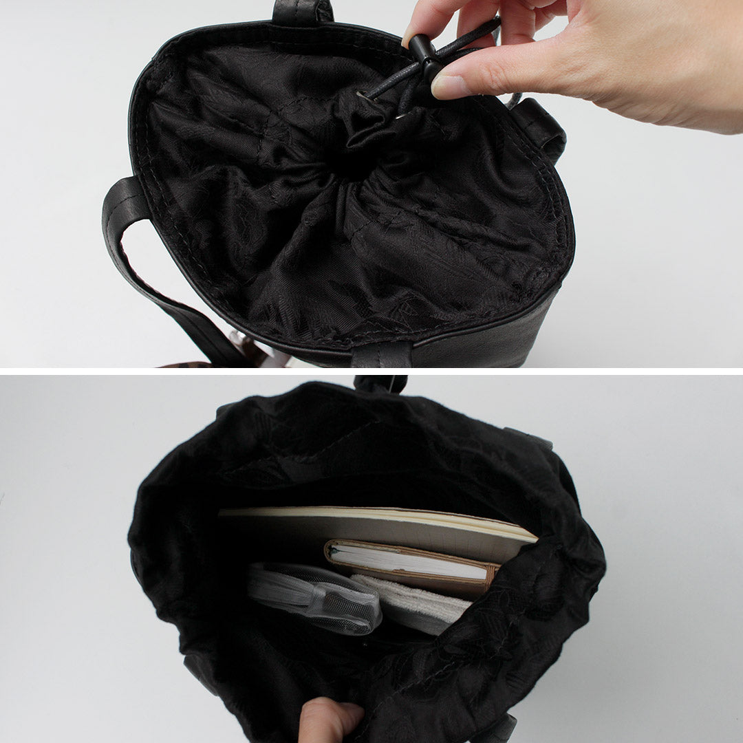 MR.OLIVE / IMPERMA-LEATHER Flat Tote Bag M
