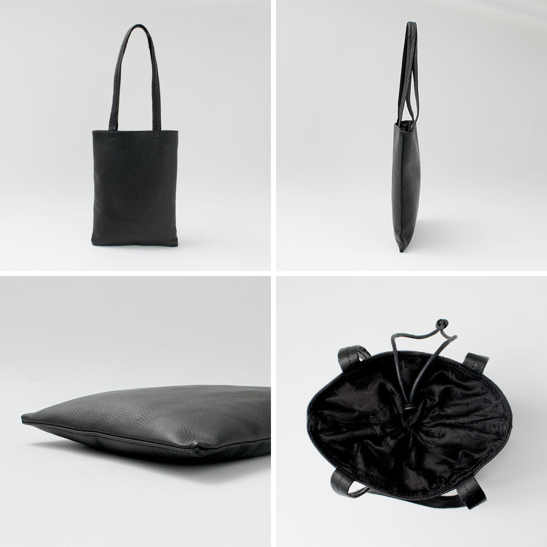 MR.OLIVE / IMPERMA-LEATHER Flat Tote Bag M