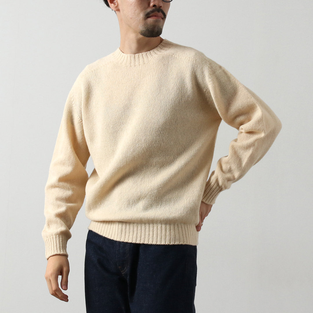 RINASCENTE / Shetland Wool Seamless Crew Neck Knit