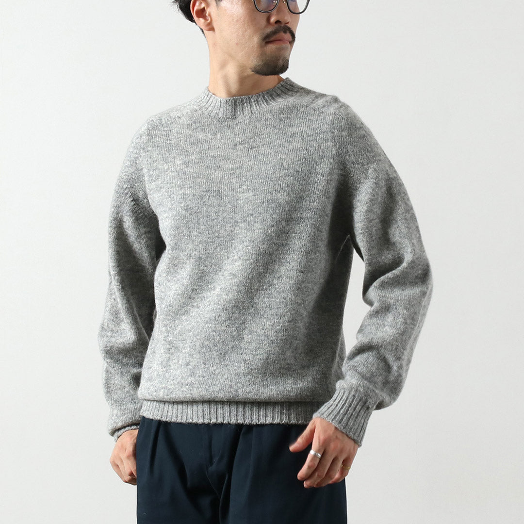 RINASCENTE / Shetland Wool Seamless Crew Neck Knit