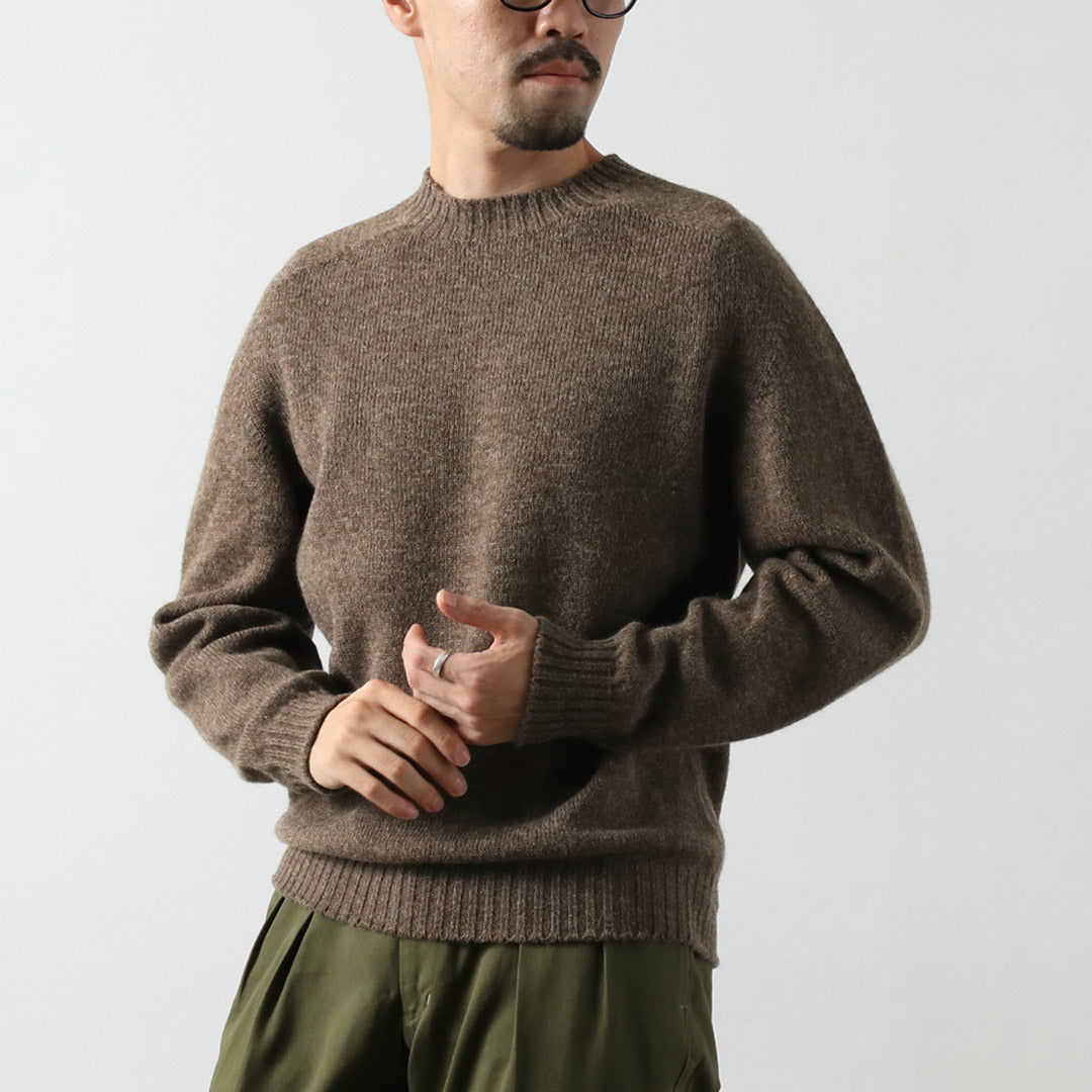 RINASCENTE / Shetland Wool Seamless Crew Neck Knit