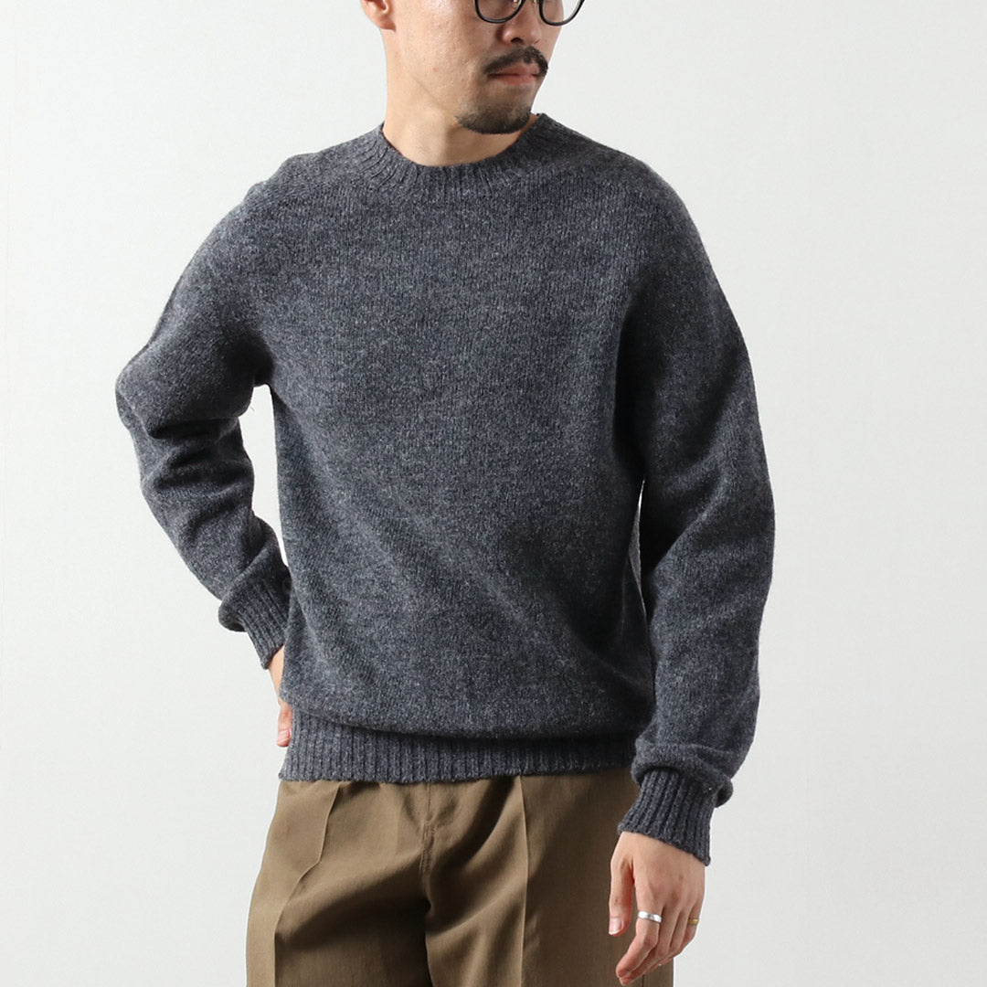 RINASCENTE / Shetland Wool Seamless Crew Neck Knit