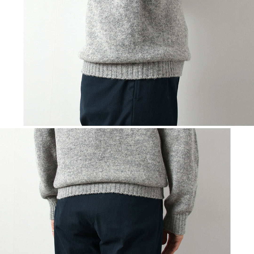 RINASCENTE / Shetland Wool Seamless Crew Neck Knit