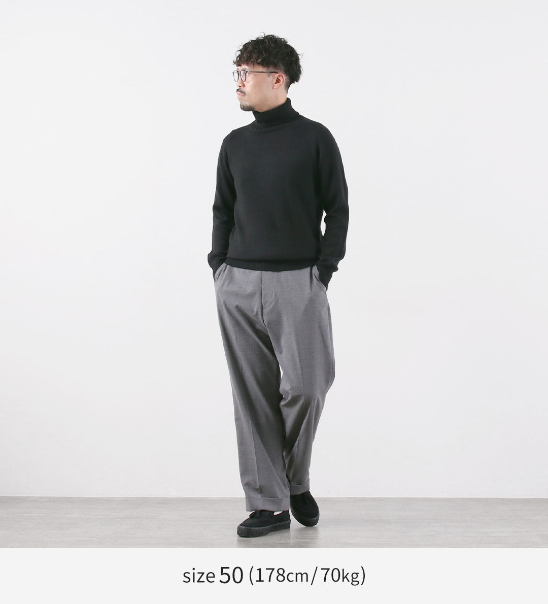 RINASCENTE / 7G Italian Cash Wool Turtleneck Knit