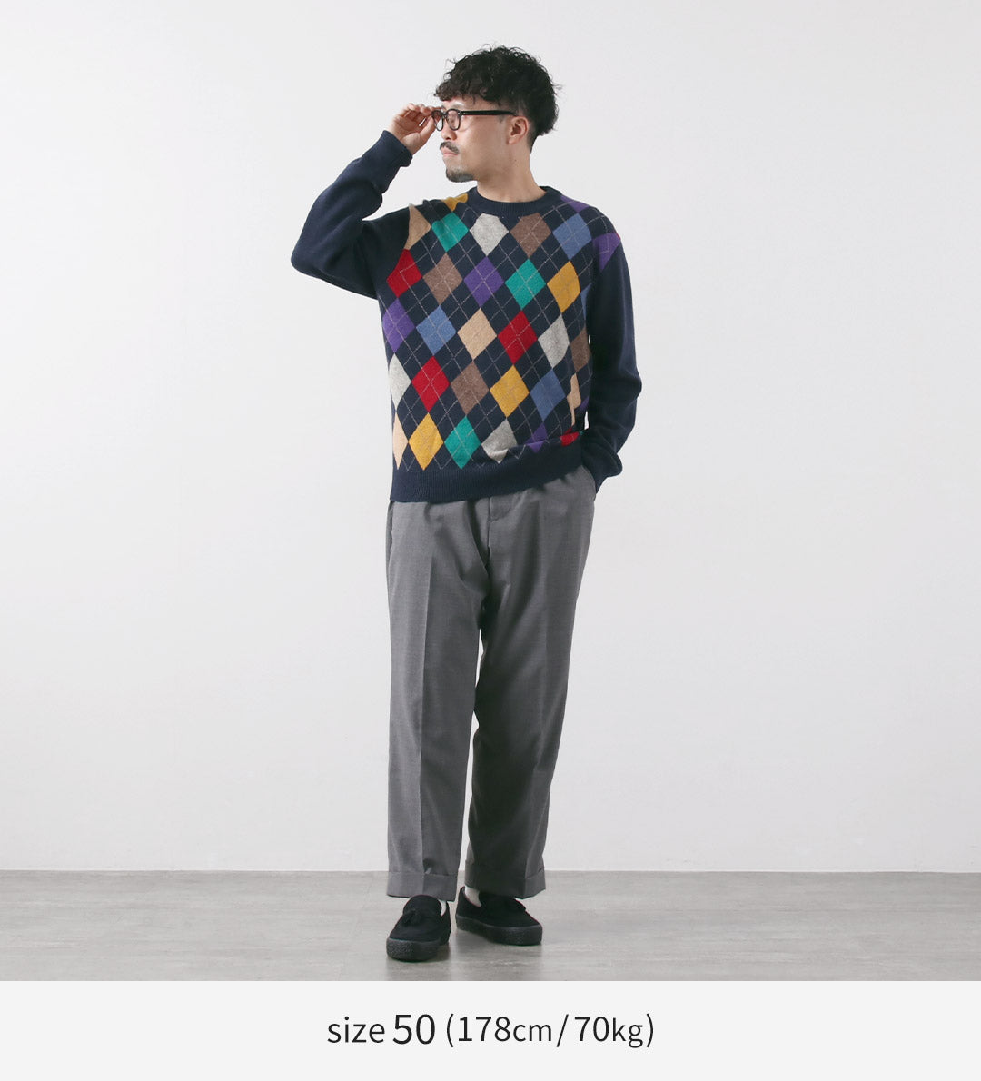 RINASCENTE / Multicolor Argyle Knit