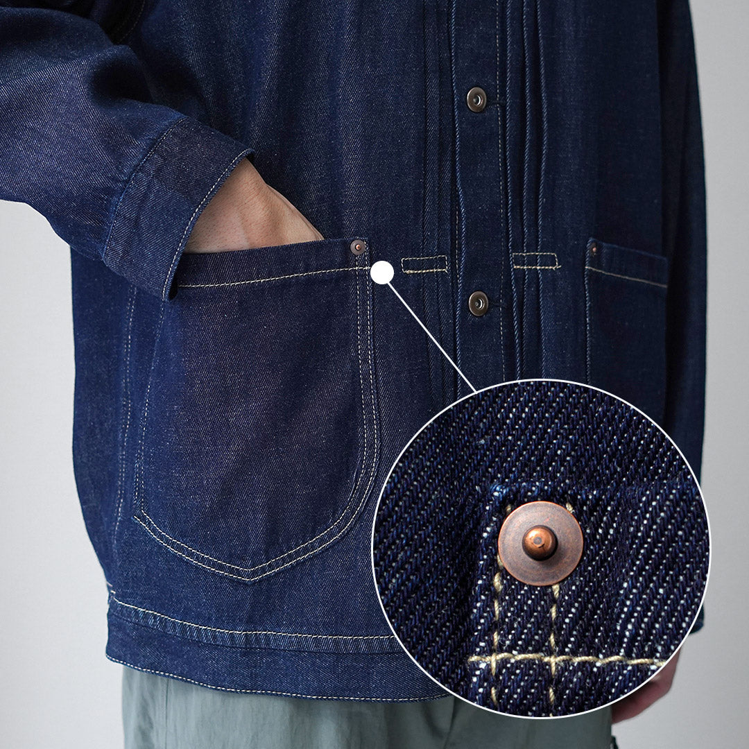 GOHEMP / 9oz 3-Tuck Denim Jacket