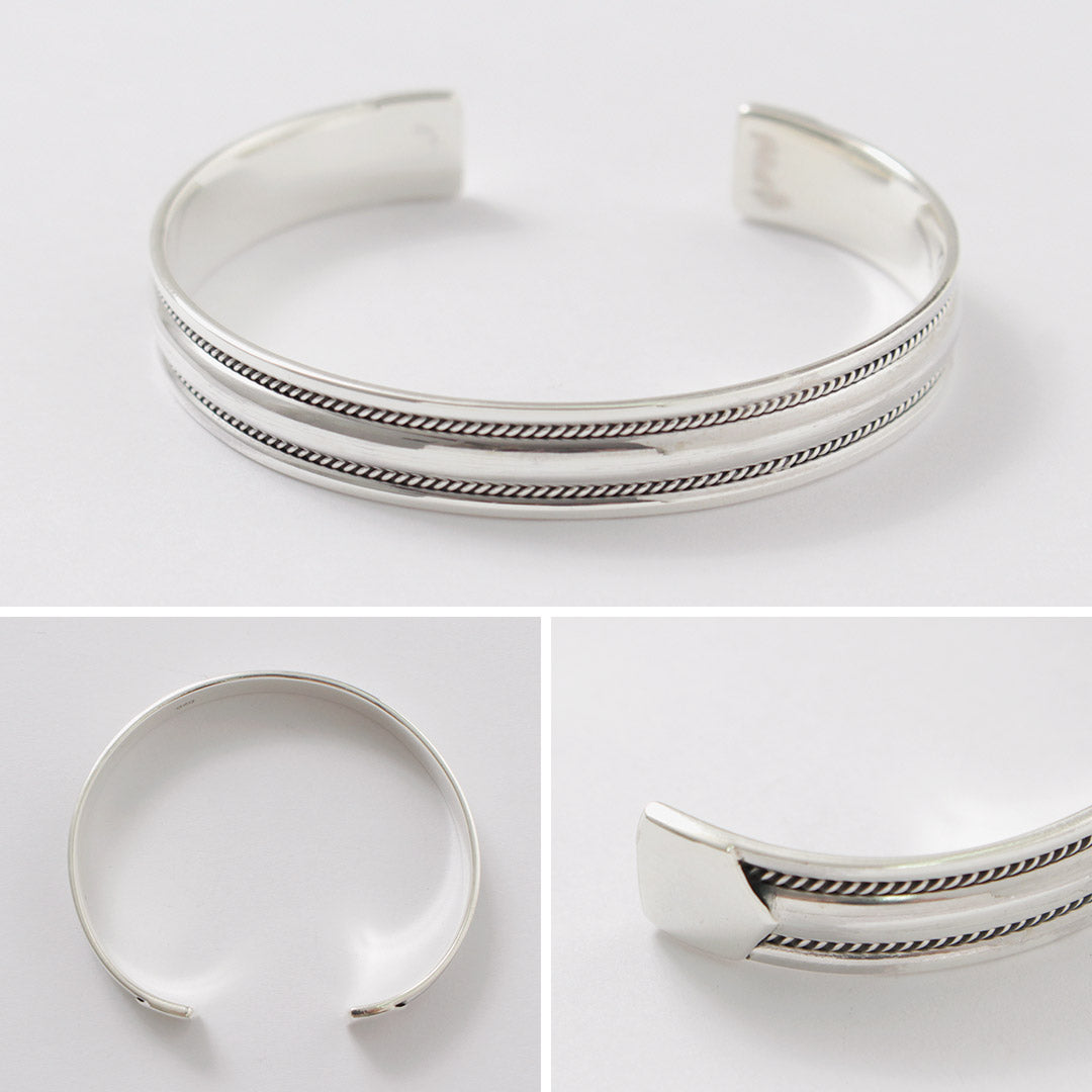 TMW / Sterling Silver Wide Bangle