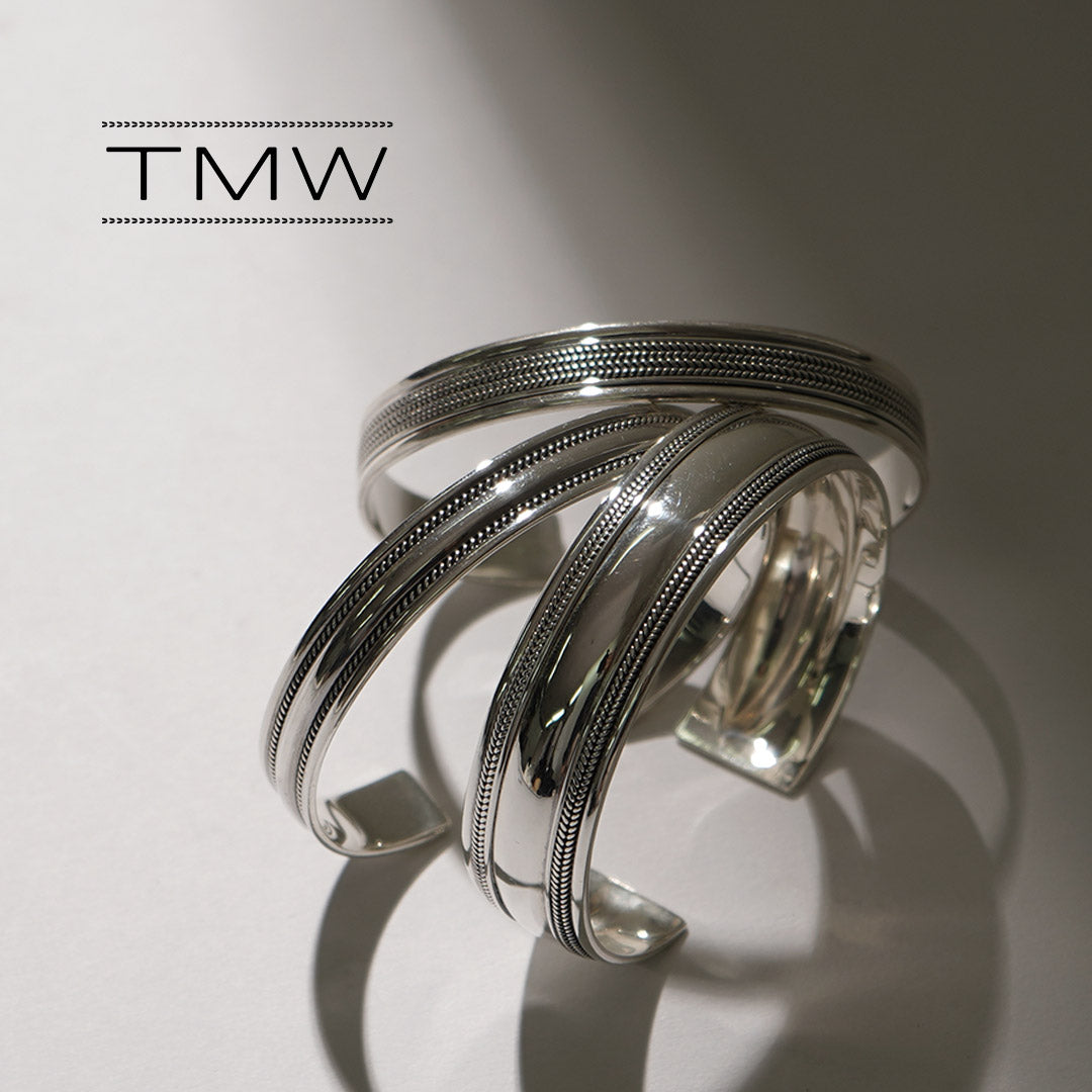 TMW / Sterling Silver Wide Bangle
