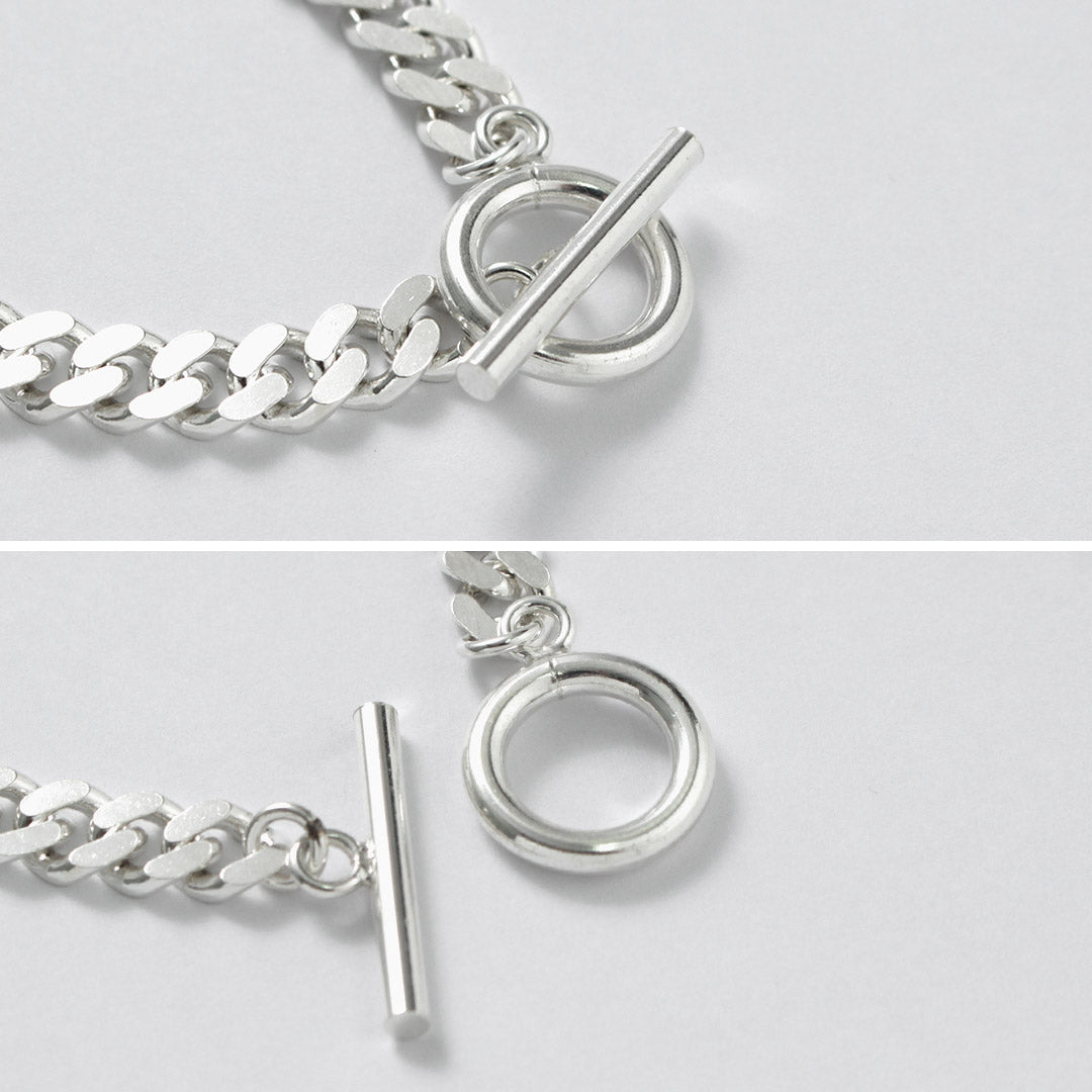 TMW / Sterling Silver Curve Chain Mixed Bracelet