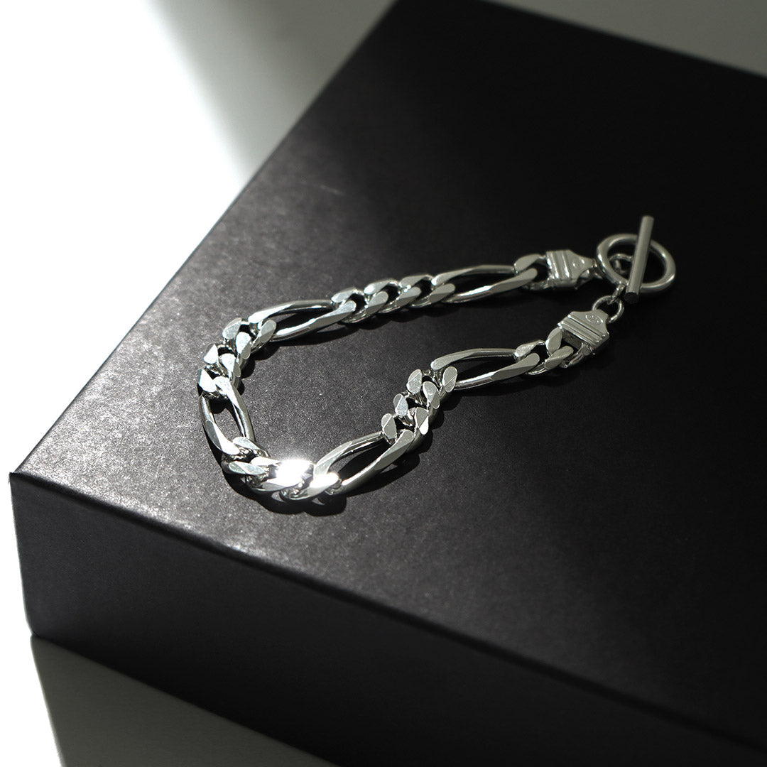 TMW / Sterling Silver Figaro Chain Bracelet