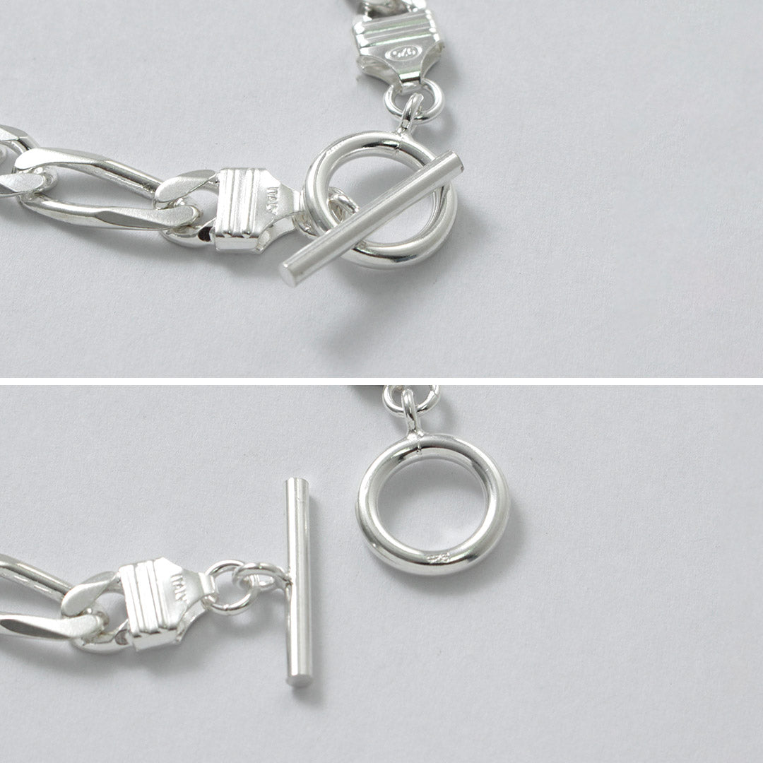 TMW / Sterling Silver Figaro Chain Bracelet