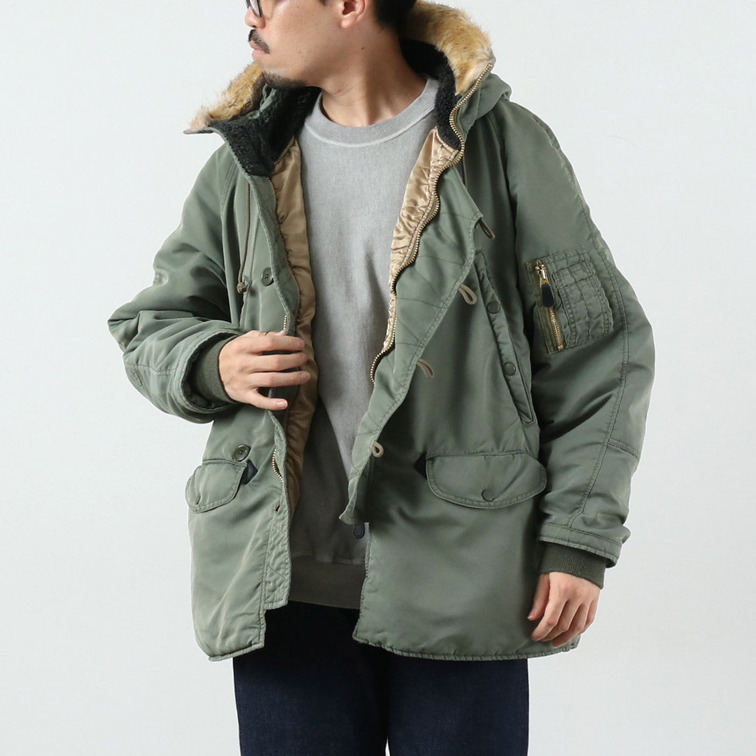 REMI RELIEF / Sergé de nylon recyclé N-3B Eco Fur