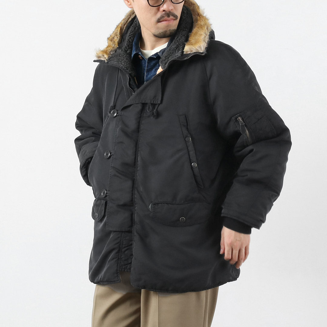 REMI RELIEF / Sergé de nylon recyclé N-3B Eco Fur