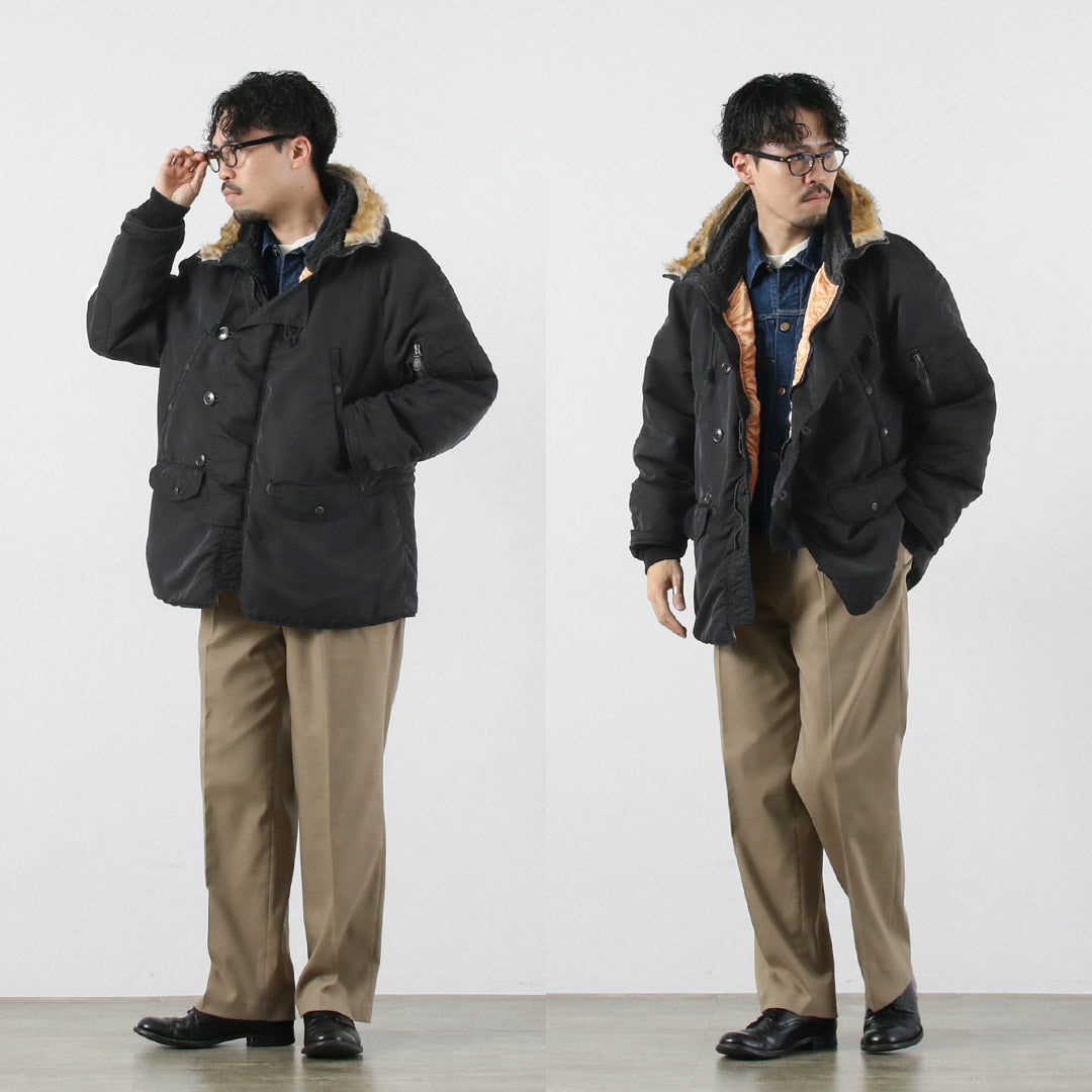 REMI RELIEF / Sergé de nylon recyclé N-3B Eco Fur