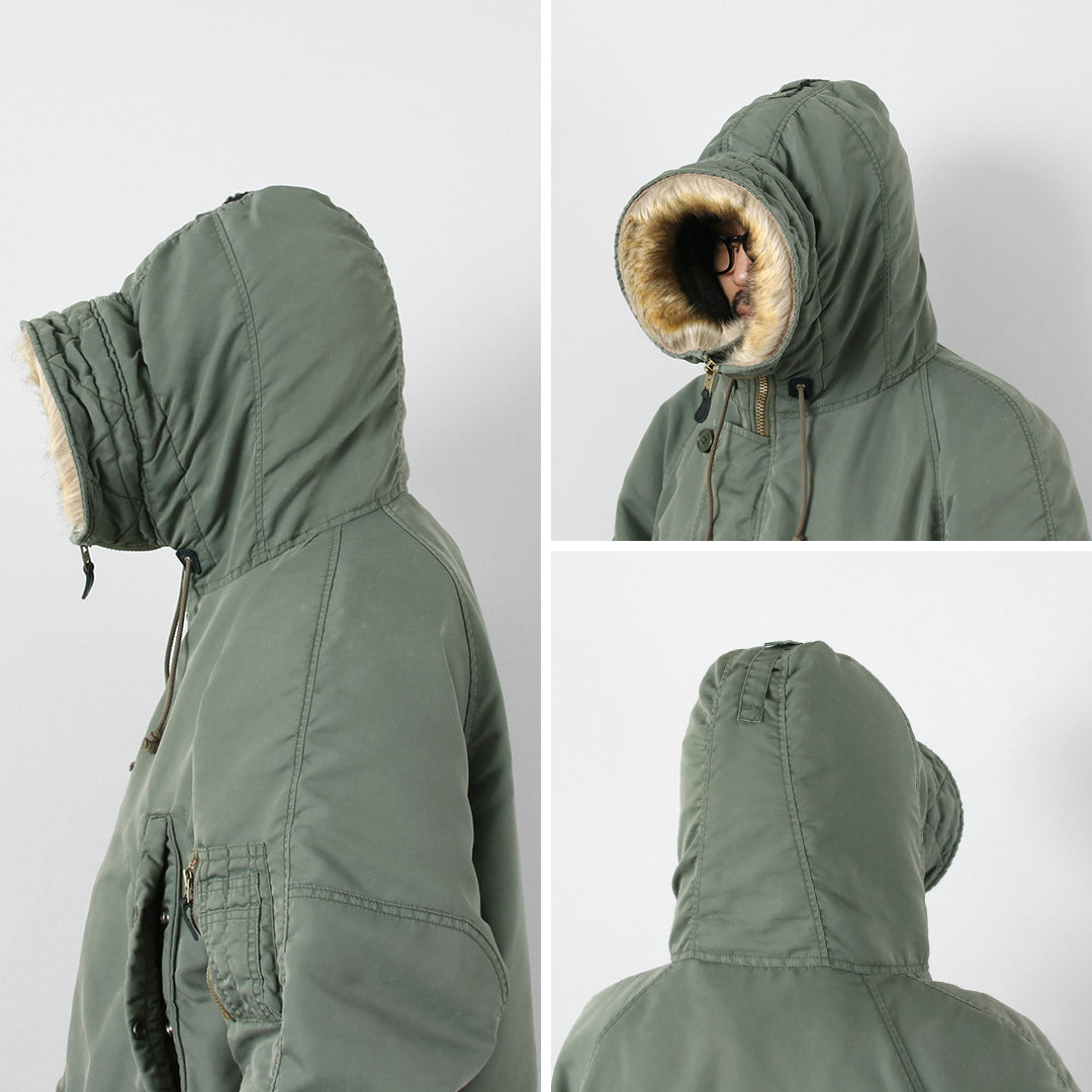 REMI RELIEF / Sergé de nylon recyclé N-3B Eco Fur