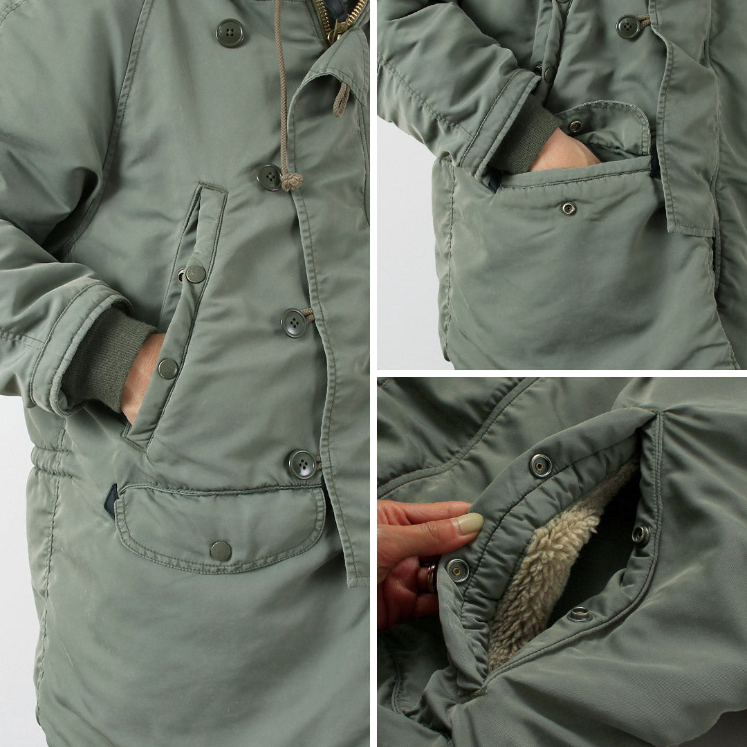 REMI RELIEF / Sergé de nylon recyclé N-3B Eco Fur