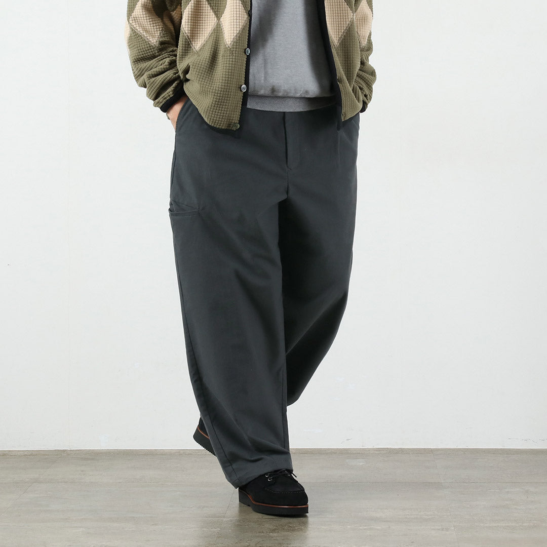 BASISBROEK / Whisken Moleskin 彈力褶皺休閒褲