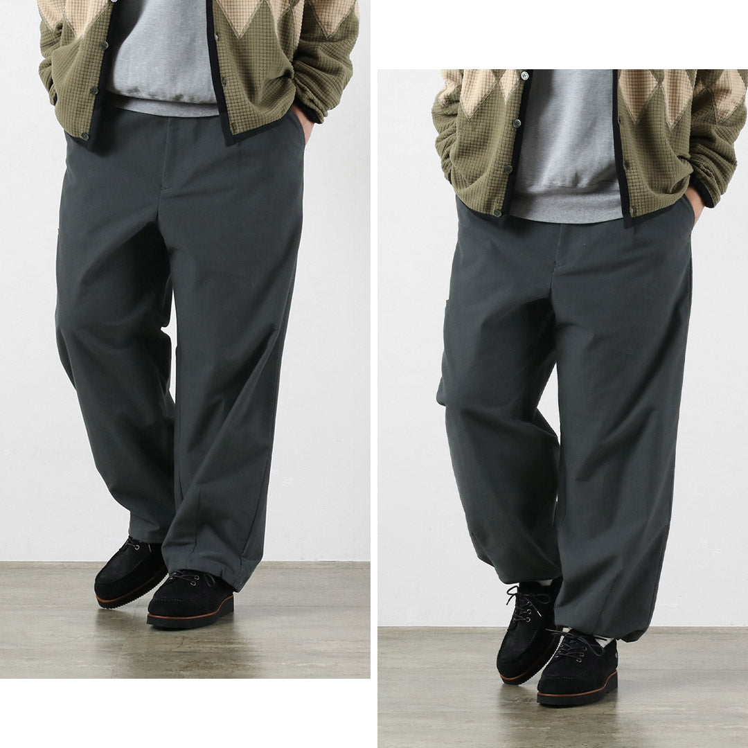 BASISBROEK / Whisken Moleskin 彈力褶皺休閒褲