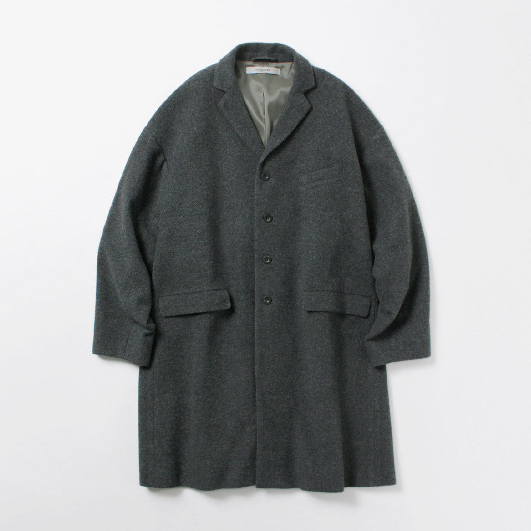 BASISBROEK / Barren 羊毛尼龍法蘭絨切斯特大衣