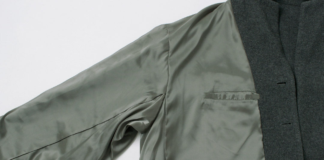 BASISBROEK / Barren 羊毛尼龍法蘭絨切斯特大衣