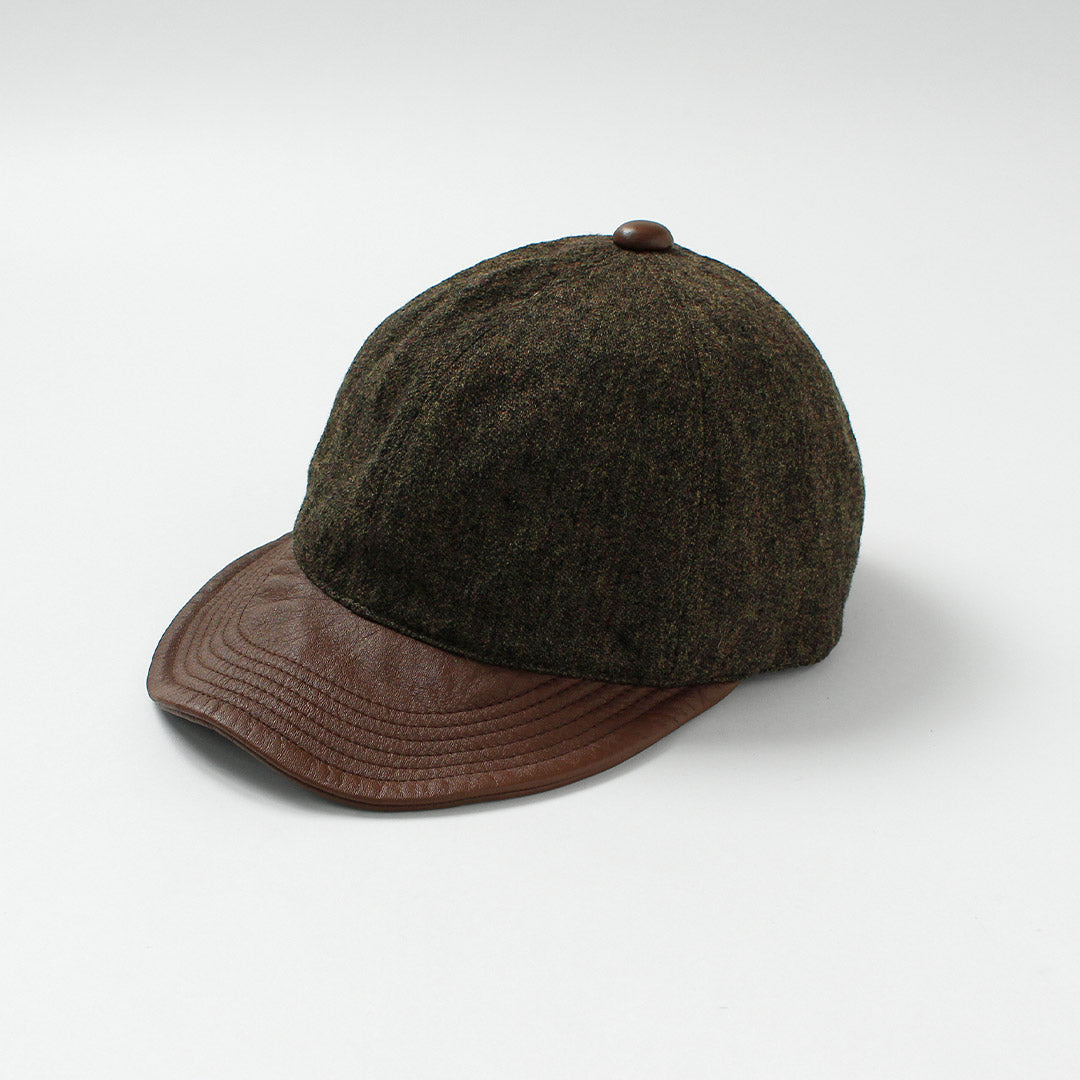 HIGHER / Military Serge x Leather Brim Cap