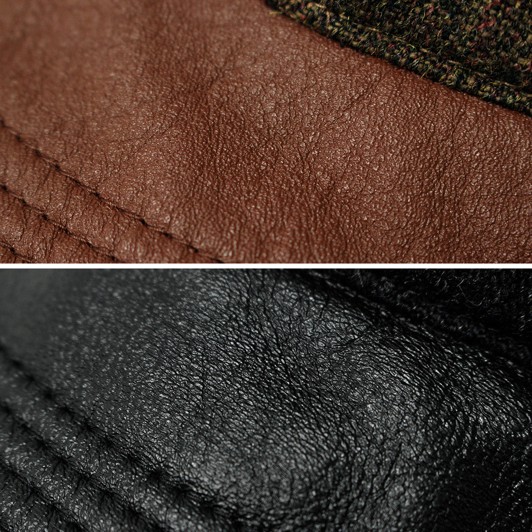 HIGHER / Military Serge x Leather Brim Cap