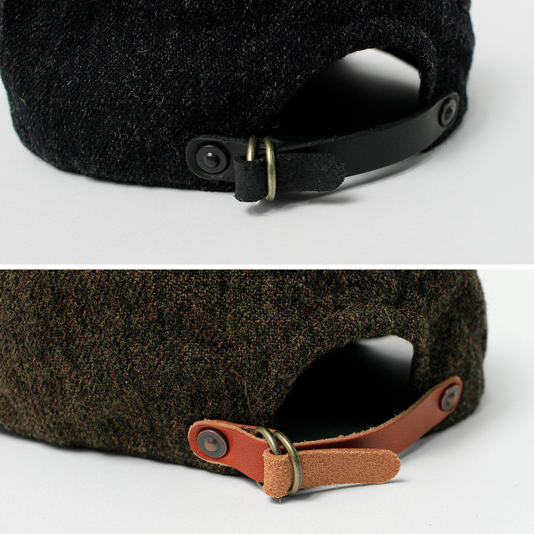 HIGHER / Military Serge x Leather Brim Cap