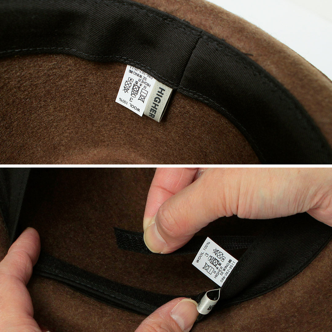 HIGHER / Felt Brim Fedora Hat