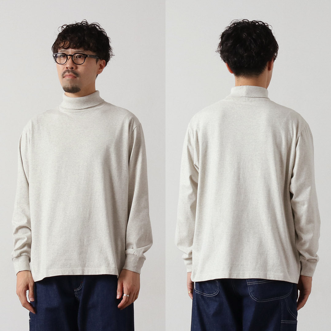 HEALTHKNIT / US Cotton Long Sleeve Turtleneck T-Shirt