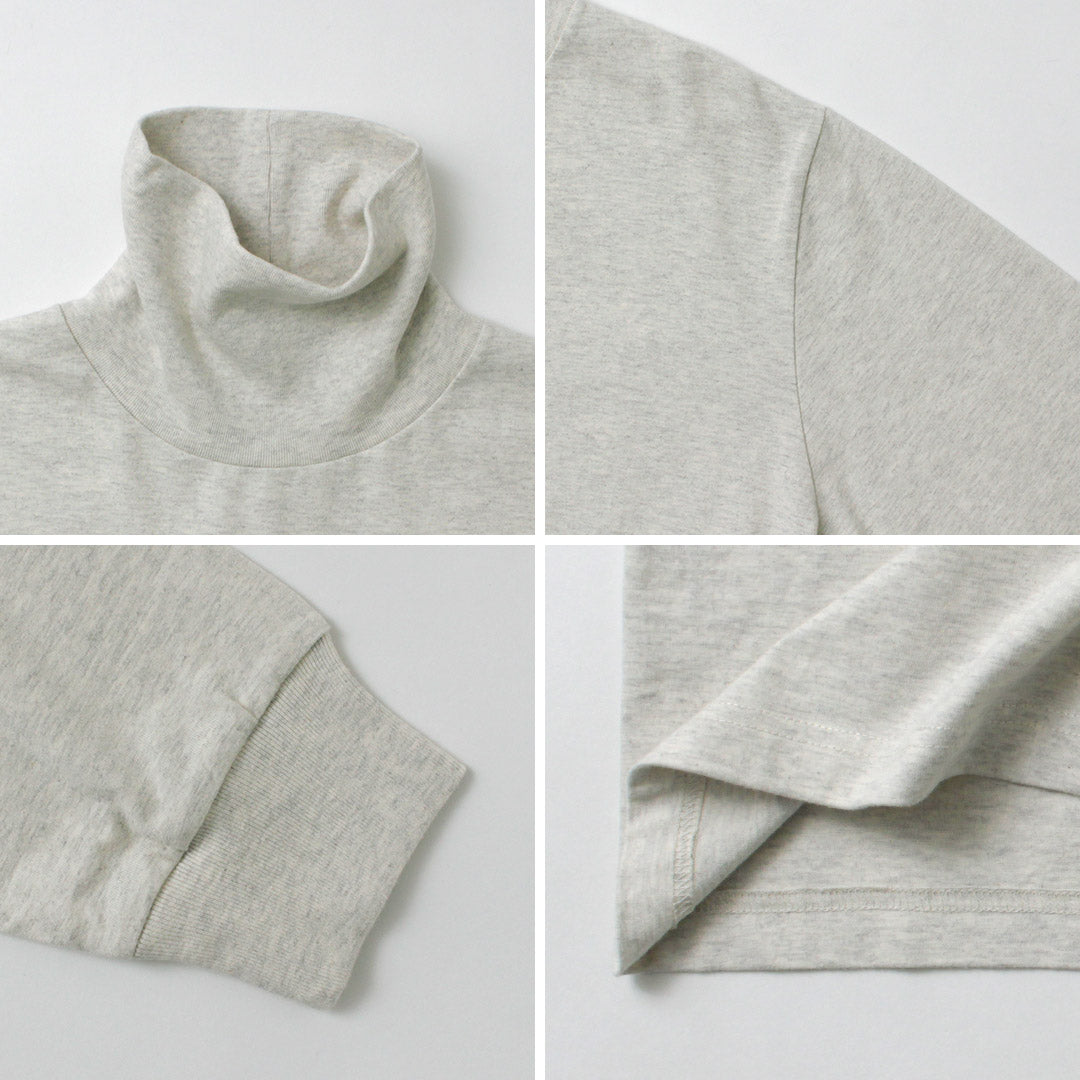 HEALTHKNIT / US Cotton Long Sleeve Turtleneck T-Shirt