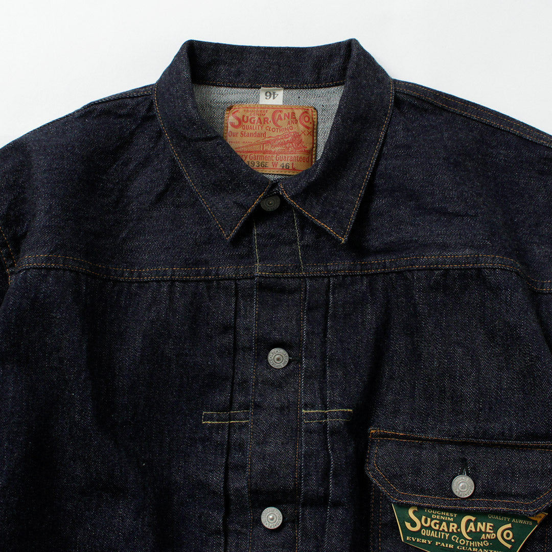 ★SUGAR CANE / 13.5 盎司牛仔布第 1 型 G-Jun 后开叉 1936 型号