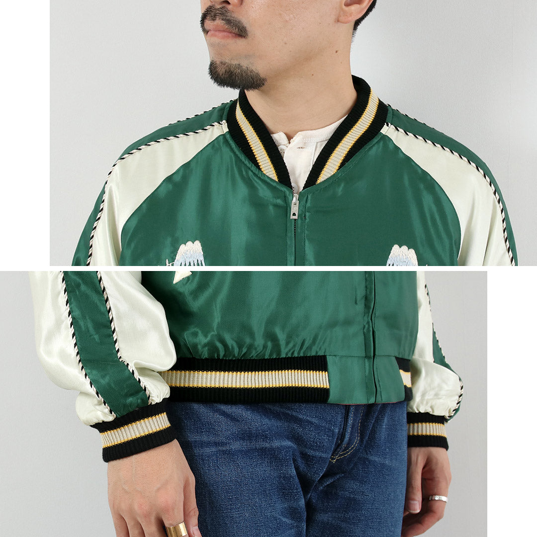 TAILOR TOYO / Satin Embroidered Souvenir Jacket