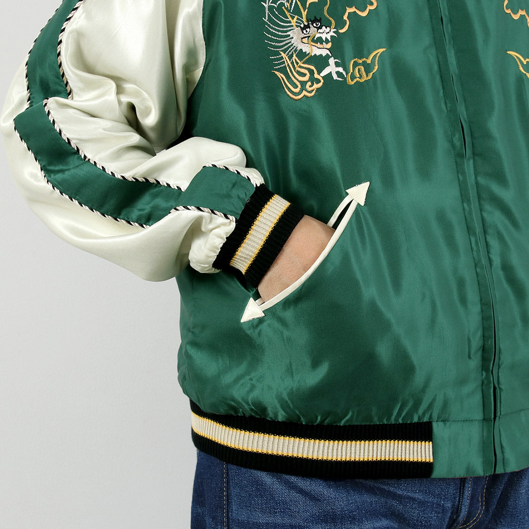 TAILOR TOYO / Satin Embroidered Souvenir Jacket