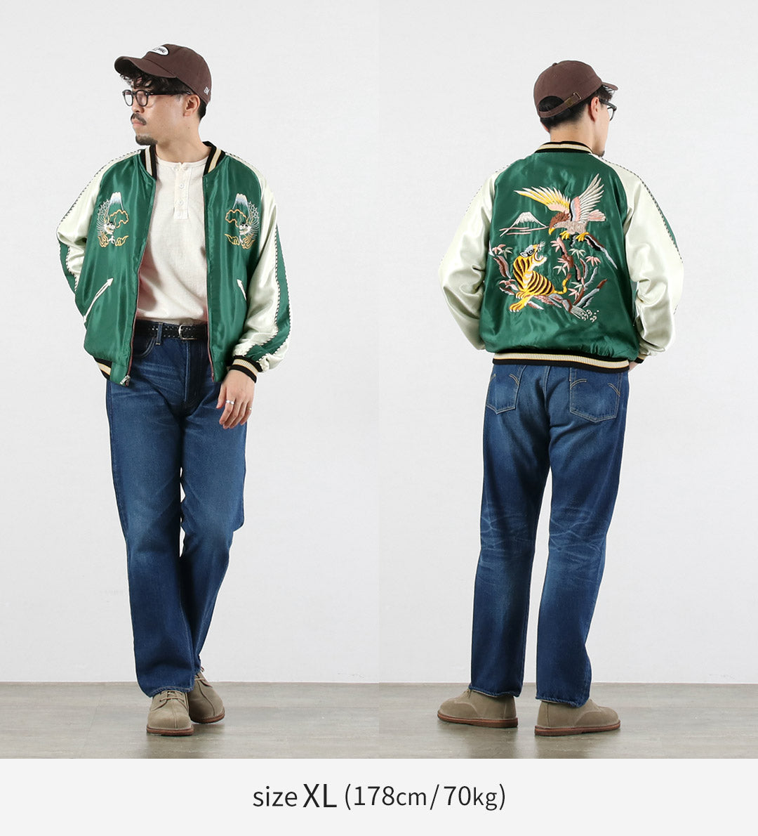 TAILOR TOYO / Satin Embroidered Souvenir Jacket