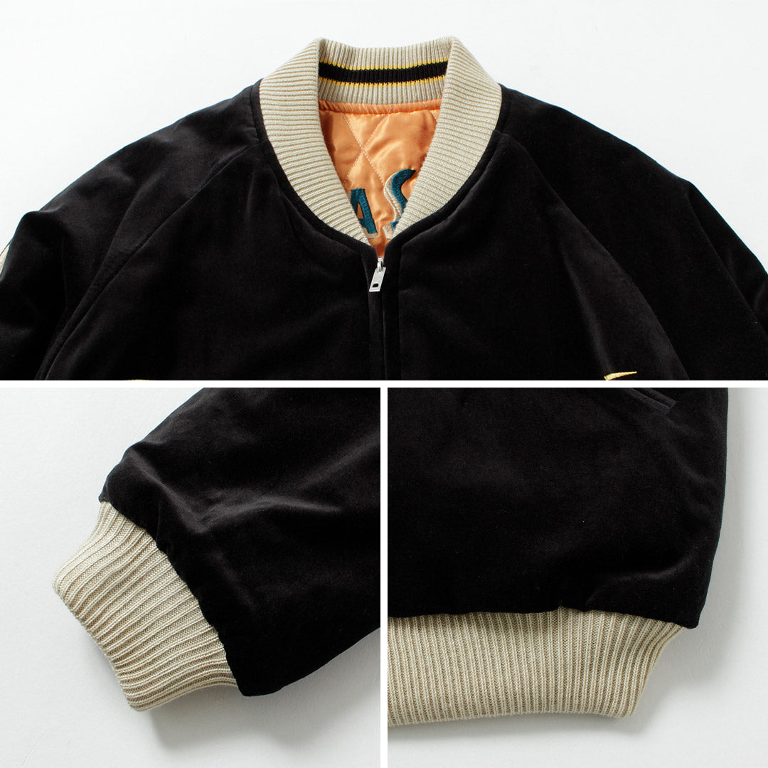 TAILOR TOYO / Velveteen Quilted Souvenir Jacket