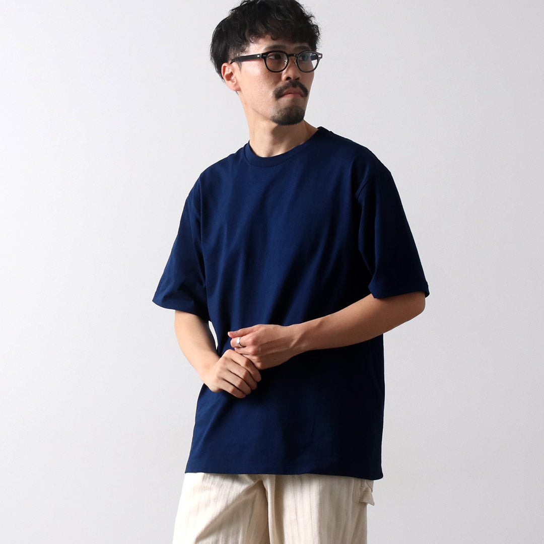 CRC × INDIGO CLASSIC Indigo-Dyed Tubular S/S T-Shirt