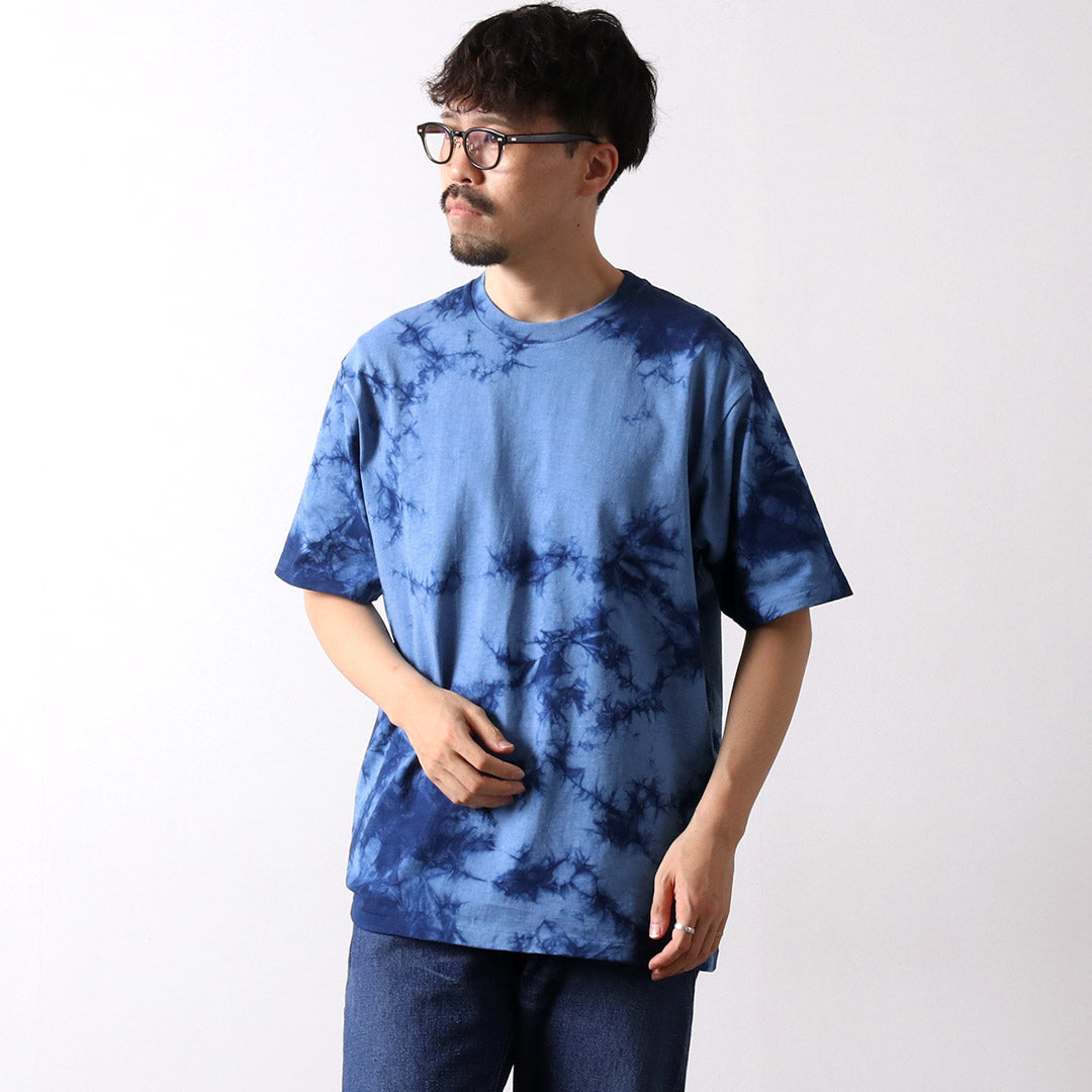 CRC × INDIGO CLASSIC Indigo-Dyed Tubular S/S T-Shirt