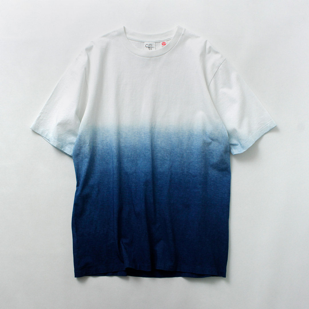 CRC × INDIGO CLASSIC Indigo-Dyed Tubular S/S T-Shirt