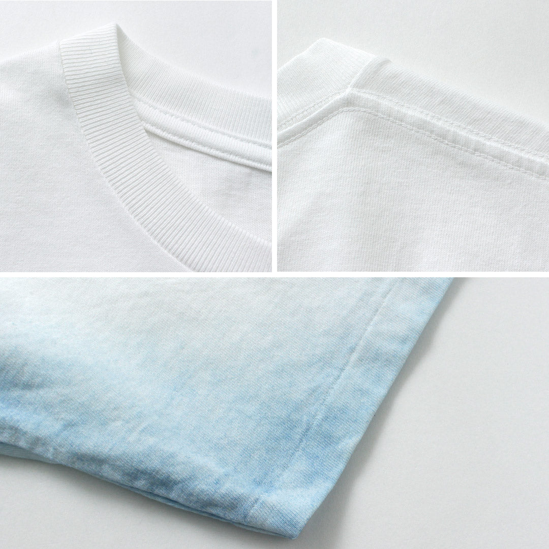CRC × INDIGO CLASSIC Indigo-Dyed Tubular S/S T-Shirt