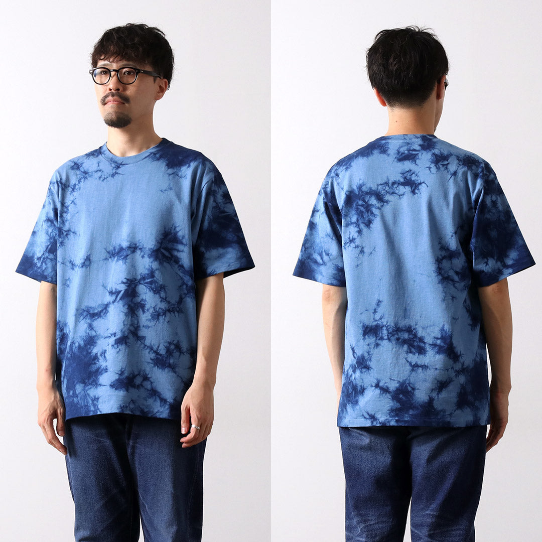 CRC × INDIGO CLASSIC Indigo-Dyed Tubular S/S T-Shirt