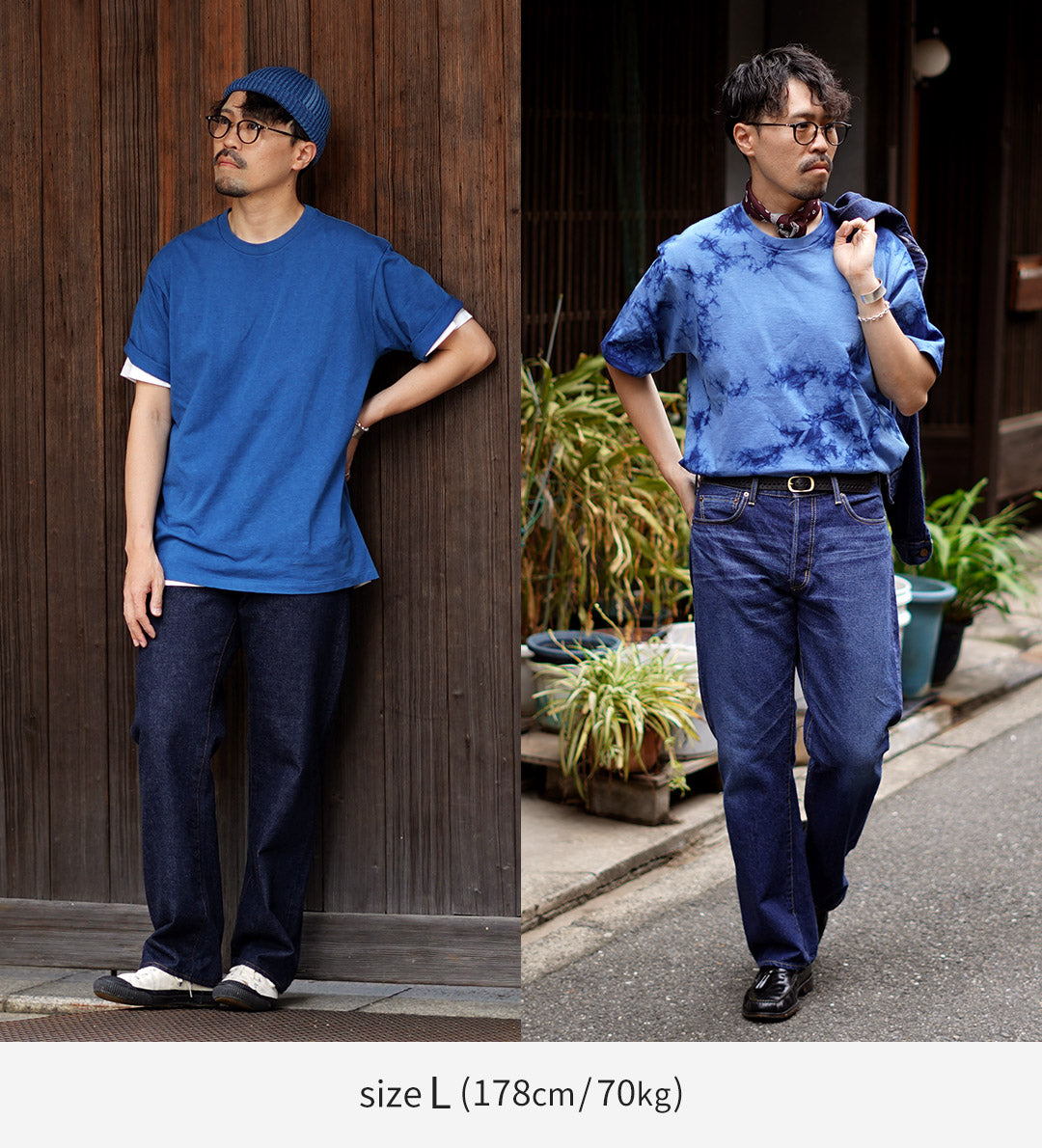 CRC × INDIGO CLASSIC Indigo-Dyed Tubular S/S T-Shirt
